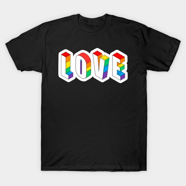 pride month love T-Shirt by artby-shikha